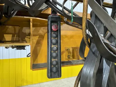 7.5 TON x 27'-4" MOVE HANDLING SYSTEMS SINGLE GIRDER BRIDGE CRANE W/ SHAW-BOX HOIST: STOCK #21010