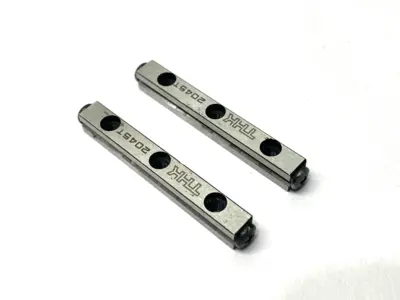 USED THK MINIATURE LINEAR GUIDE RAIL 45MM LENGTH LOT OF 2