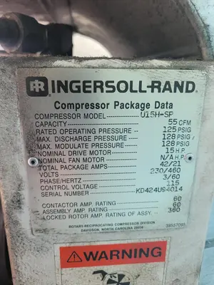 1994 INGERSOLL RAND U15H-SP Air Compressors | MD Equipment Services LLC (9)