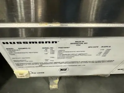 12-0006 Hussmann ESGMVS 24 Feet Meat Cases