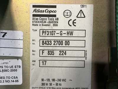 Used 2006 ATLAS COPCO PF3107GHW Automation Control (HMI) Ohio US | HGR 24 #1515820
