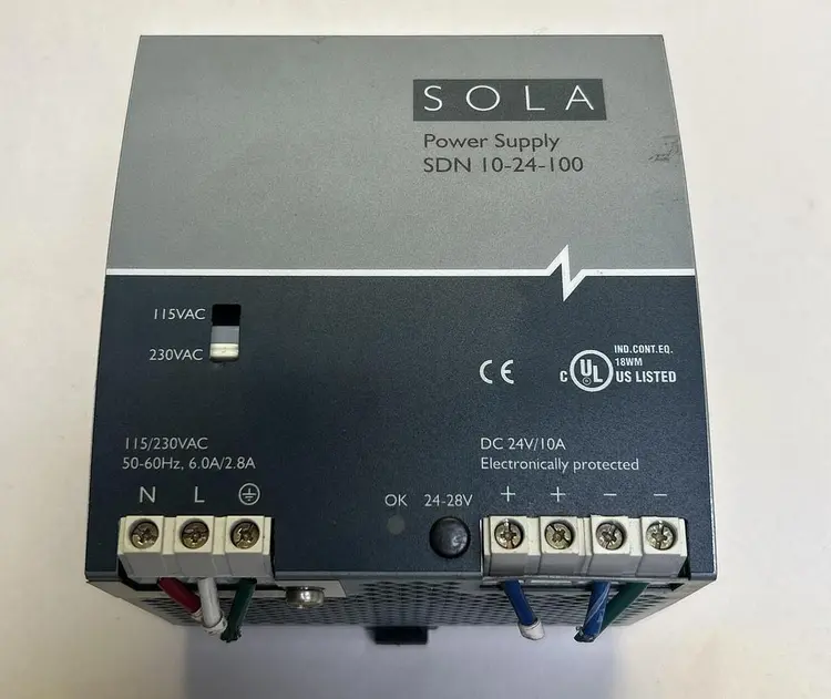 Used SOLA SDN10-24-100 Miscellaneous Equipment (Electrical & Power) | Surplus Asset Holdings #1202863
