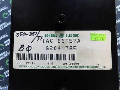 General Electric 12IAC66T57A Time Overcurrent Relay  Long Time 4-12 Amps Used