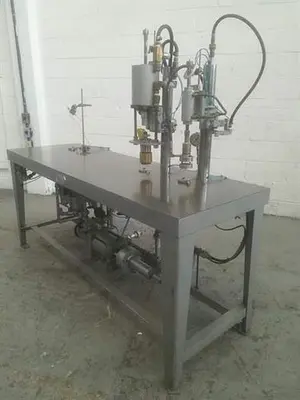 JG Machine Works Semi-automatic Aerosol Filling Line