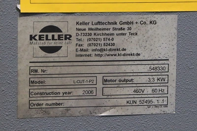 Used 2006 KELLER L-CUT-1-P2 Dust Collectors New Jersey US | Machinery Values #886912
