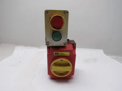 Craig & Derricott DI 253EB 600V 23kW Molded Plastic Disconnect Start E-Stop