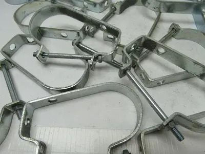 2" Steel Conduit Hanger J - Type 3/8" Rod Lot of 21
