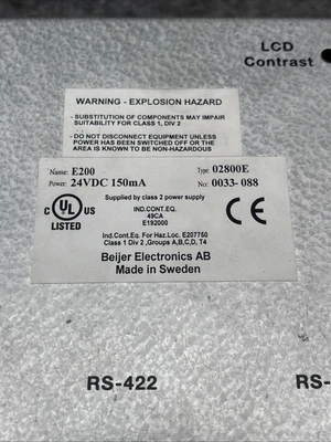 Used BEIJER ELECTRONICS 02800E Automation Control (HMI) California US | Davliegogo LLC #1706500
