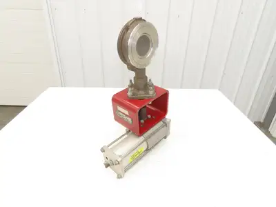 ITT Grinnell Stainless Butterfly Valve 3" Wafer Sphere w/Apollo BVA3 Actuator