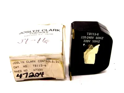 NEW JOSLYN CLARK TB113-6 COIL 220-240V 50/60HZ TB1136