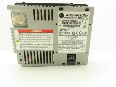 Allen Bradley 2711PC-T6C20D8 HMI PanelView Plus 600 6" Operator Touch Panel