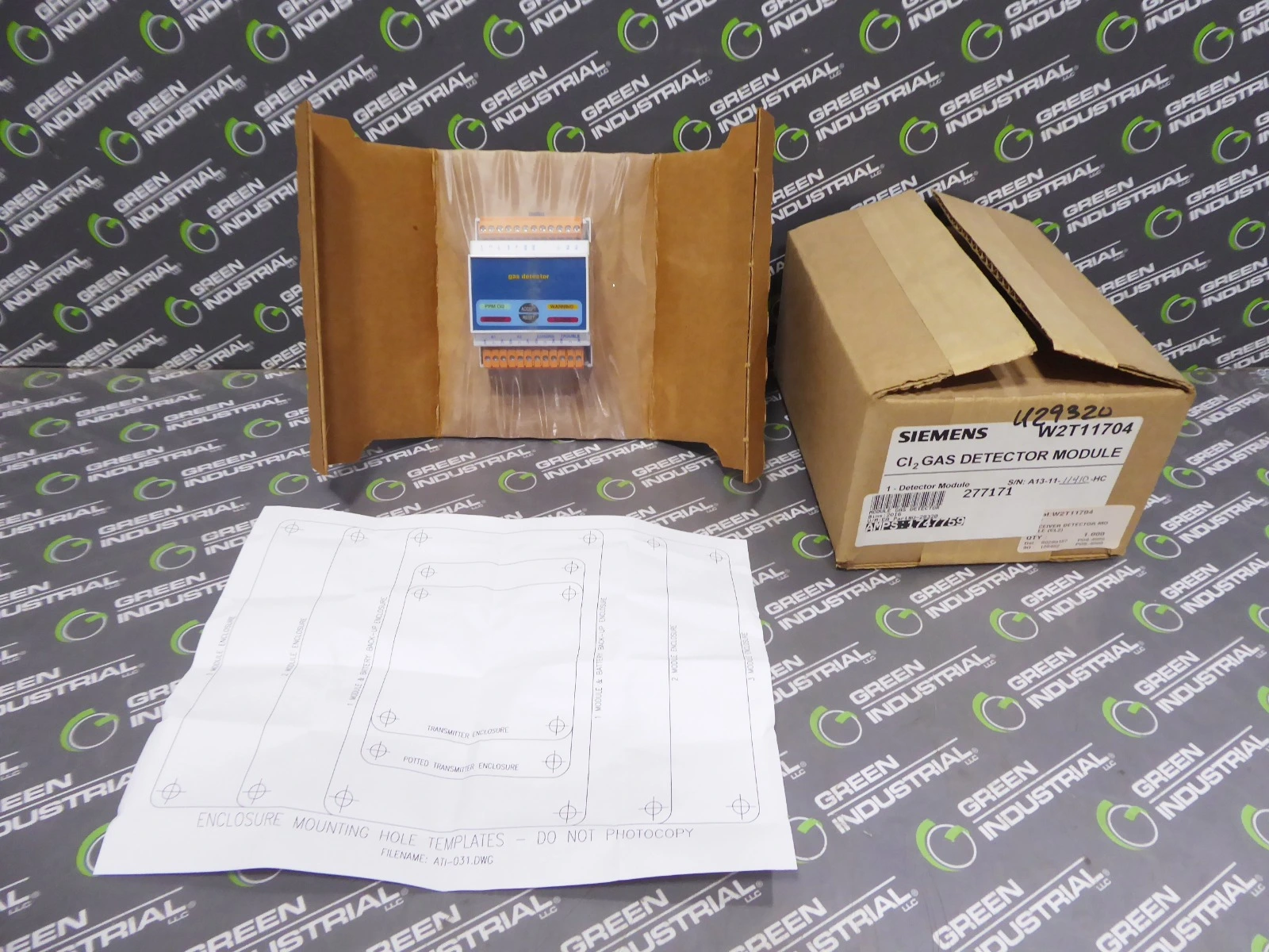 Honeywell W2T11704 Chlorine Cl₂ Gas Detector Receiver Module New NIB