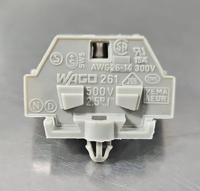 Wago 261-341 conductor Ground Terminal Block - Pk with 44. Loc3C-17
