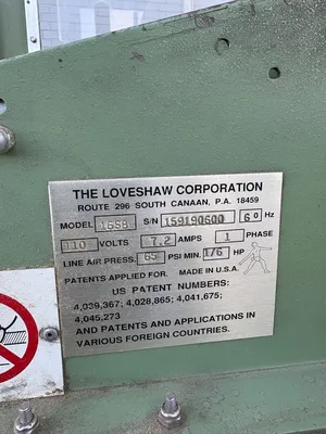 LOVESHAW CORPORATION 16SB Electrical/PLC/Automation | ESS Industrial Equipment Sales (14)