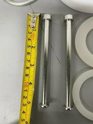 USED CUNO LENTICULAR CHROMATOGRAPHY COLUMN SET W/ SPRING, GASKETS, ETC
