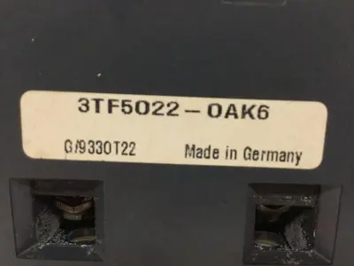 USED SIEMENS 3TF5022-OAK6