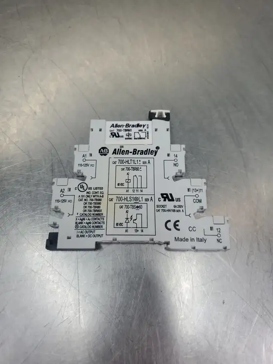 Used Allen-Bradley 700-HLT1L1/ 700-TBR60 Relay Relays & Switches | Palmetto Automation #1156361