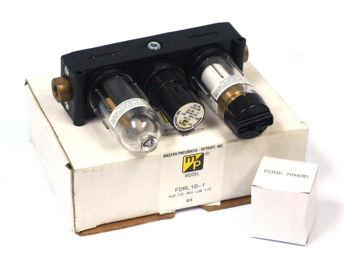 NEW MASTER PNEUMATIC FDRL10-1 AIR FILTER REGULATOR FDRL101