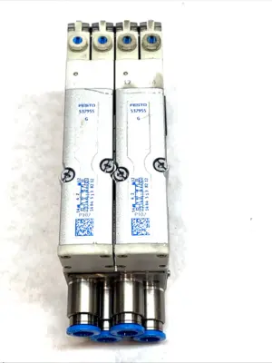 USED FESTO VMPA1-FB-AP-4-1 SUB-BASE WITH 537955 533360 533352