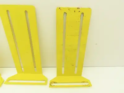 Allen Bradley 60-2724  2x10" Conveyor Sensor Reflector Bracket Yellow  Lot of 7