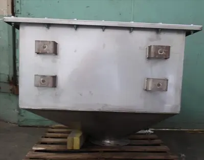 SPC8423  Bin Hopper Silo 23.8 cu.ft., bulk storage bin, Stainless Steel