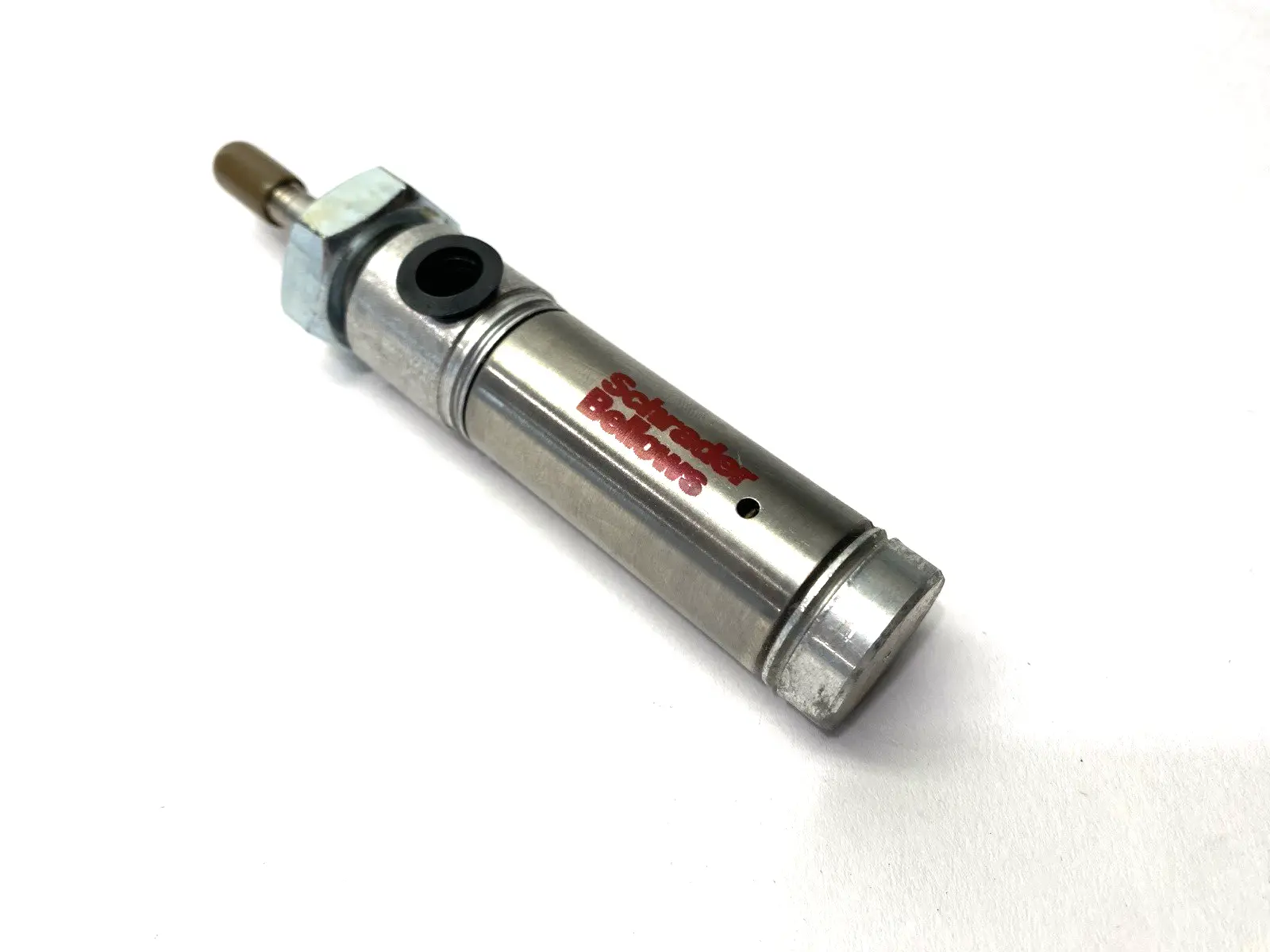 USED SCHRADER BELLOWS PNEUMATIC CYLINDER 3/4" BORE 1/2" STROKE 250PSI