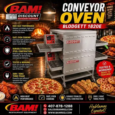 Used BLODGETT MT1820E Restaurant Equipment (Miscellaneous) Florida US | BAM Discount Restaurant Equipment #1269664