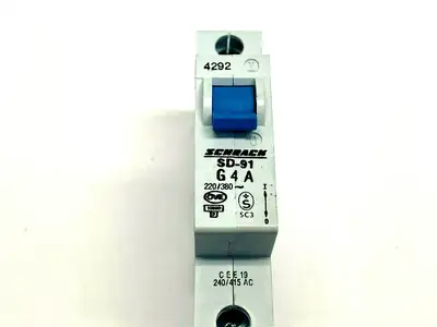 SD-91 G 4A | Schrack  Circuit Breaker 1P 220/380V - New Other