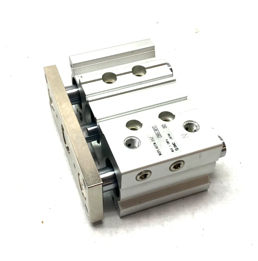 USED SMC COMPACT GUIDED SLIDE CYLINDER 40MM BORE 25MM STROKE