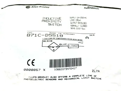 NEW ALLEN BRADLEY 871C-D5S18 INCUTIVE PROXIMITY SWITCH 871CD5S18