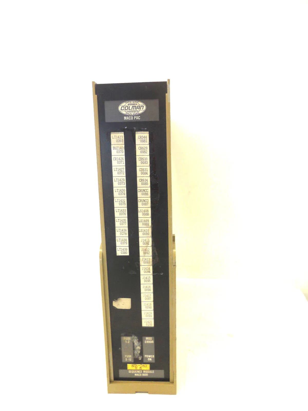 USED BARBER COLMAN 81ZZ-01100-E51-0-00 MODULE 81ZZ01100E51000