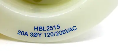 NEW HUBBELL HBL2515 LOCKING FLANGED-INLET