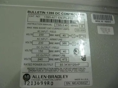 Allen Bradley DC Control Systems (Never Used)