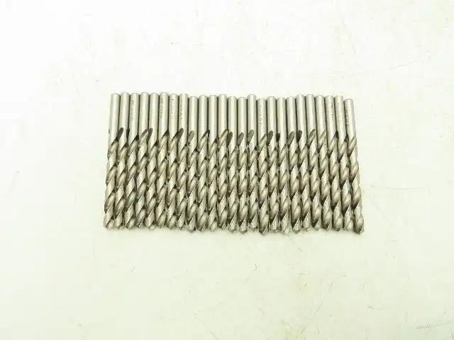 W PTD HSS Drill Bit Precision Twist High Speed Steel Size W Or 3/8" Lot Of 25