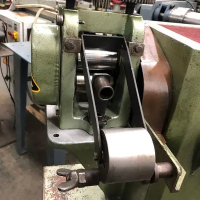 3032-150 Buhler (GERMANY) 2-HI Precision Power Wire Rolling Mill with Take Up & Pay Off