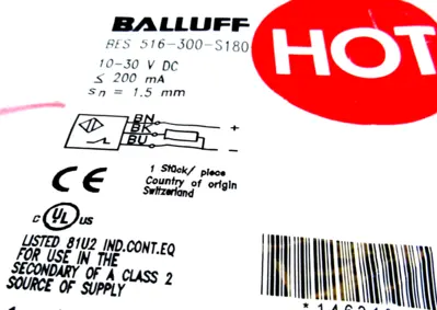 NEW BALLUFF BES 516-300-S180-02 INDUCTIVE SENSOR BES 516300S18002