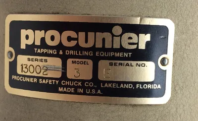 PROCUNIER 3 Tooling & Accessories, Tapping Head | Machinery Central (9)