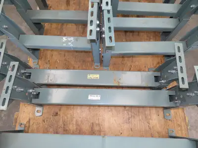 Hytrol HS-4 32"W Conveyor Leg Heavy Duty Floor Support 13-5/8" to 16-5/8"H
