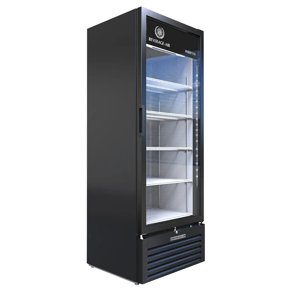 Beverage-Air MT23-1B 29 1/2" Marketeer® One Section Glass Door Merchandiser - (1) Right Hinge Door, Black, 115v