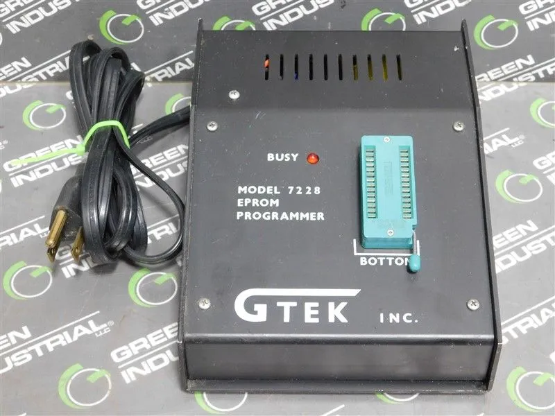 GTEK 7228 EPROM Programmer 120V 50/60 Hz .1 A Used