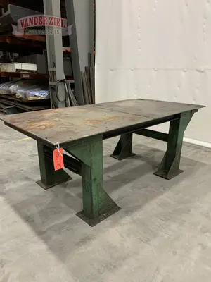 96 1/2" x 48 1/4" Welding Table, 36 1/2" High
