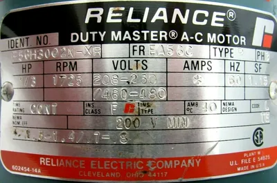NEW RELIANCE ELECTRIC 56WM16A GEAR REDUCER 60:1 P56H3002N-XR 208-230/460-480V