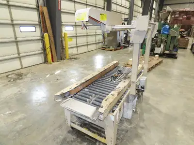 Bemistaper Dual Head Case Sealer 2" Box Tape Carton Sealing Machine Conveyor