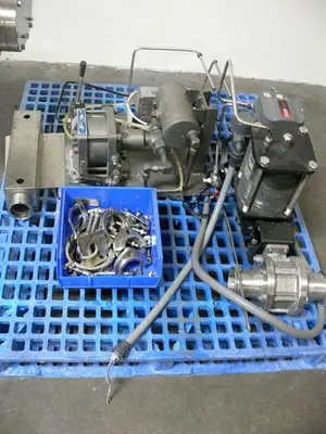 USED TELEDYNE READCO 6" PROCESSOR CONTINUOUS PASTE MIXER W/ 15HP MOTOR & CONTROLS