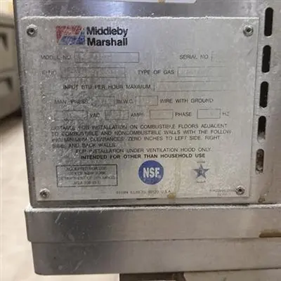 USED MIDDLEBY MARSHALL OS570S