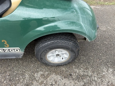 (1) 2015 E-Z-Go golf cart with a Kawasaki gas engine, includes Club canopy and ball washer, fold-dow...