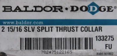 NEW DODGE 133275 SLV SPLIT THRUST COLLAR 2-15/16"