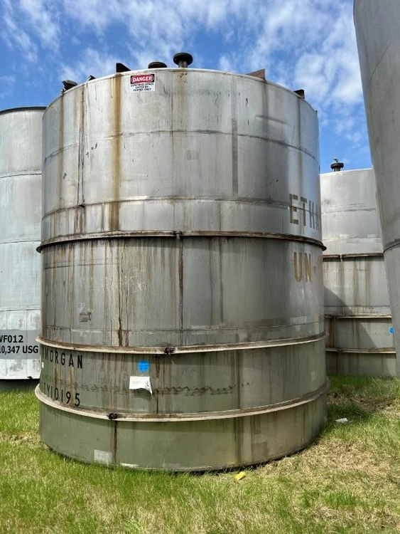 Used PERRY PRODUCTS 10,000 Gallon Stainless Steel Tanks New Jersey US | Perry Equipment #123182