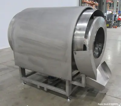 Used Shanghai Junyu JYC-500 Coating Drum for Sale – Stainless Steel, 1.5 HP Moto