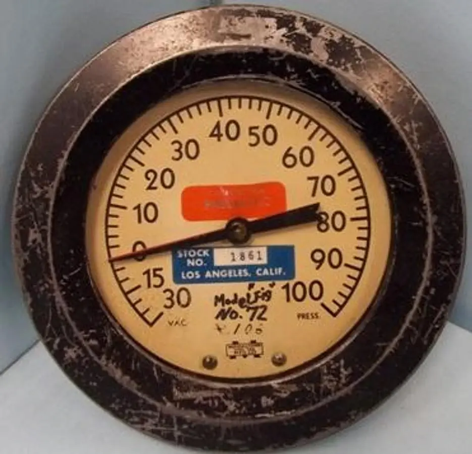 QTY. 1. MARSHALLTOWN MFG. CO. VACUUM / PRESSURE GA...